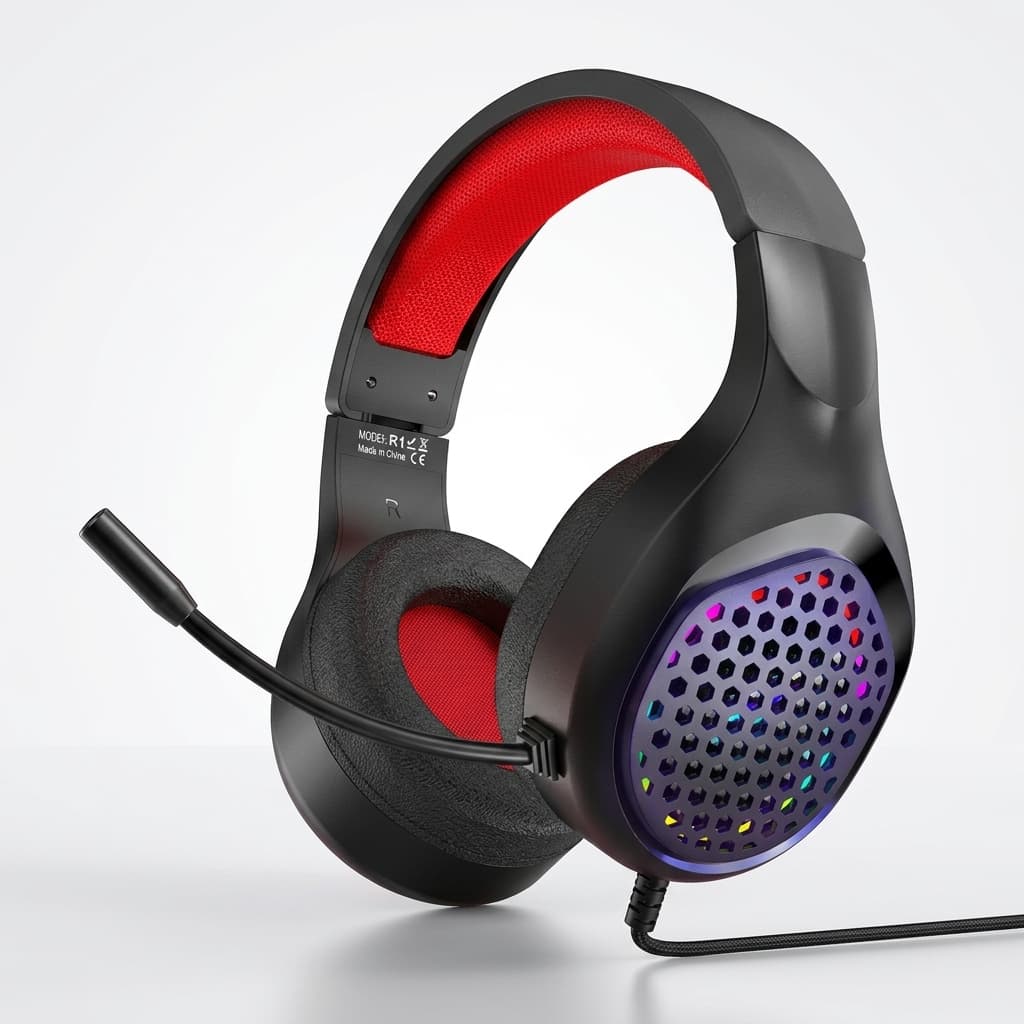 Xmowi R1 Mikrofonlu RGB Oyuncu Kulaklığı